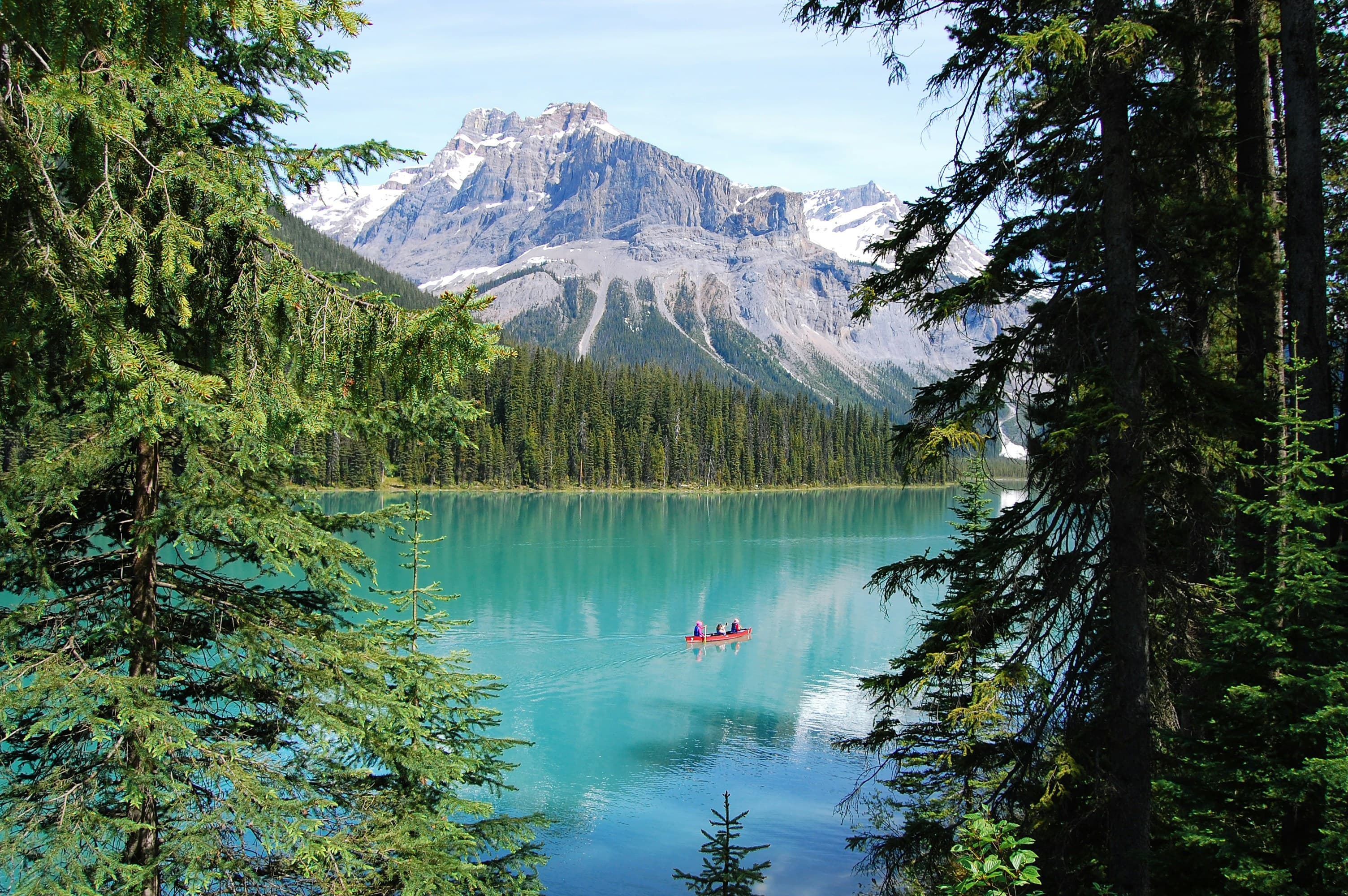 Canadian mountain lake landscape